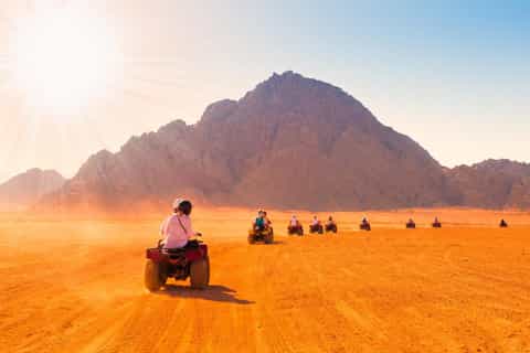 Desert Sunset Quad Bike ATV for 50Km, Oriental Show, Dinner,
