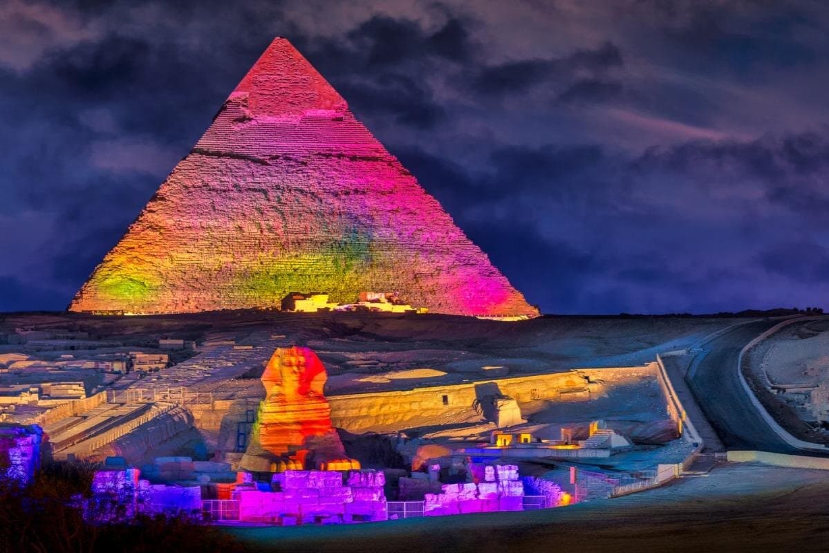 The Spectacular Sound & Light show of Giza Pyramids.