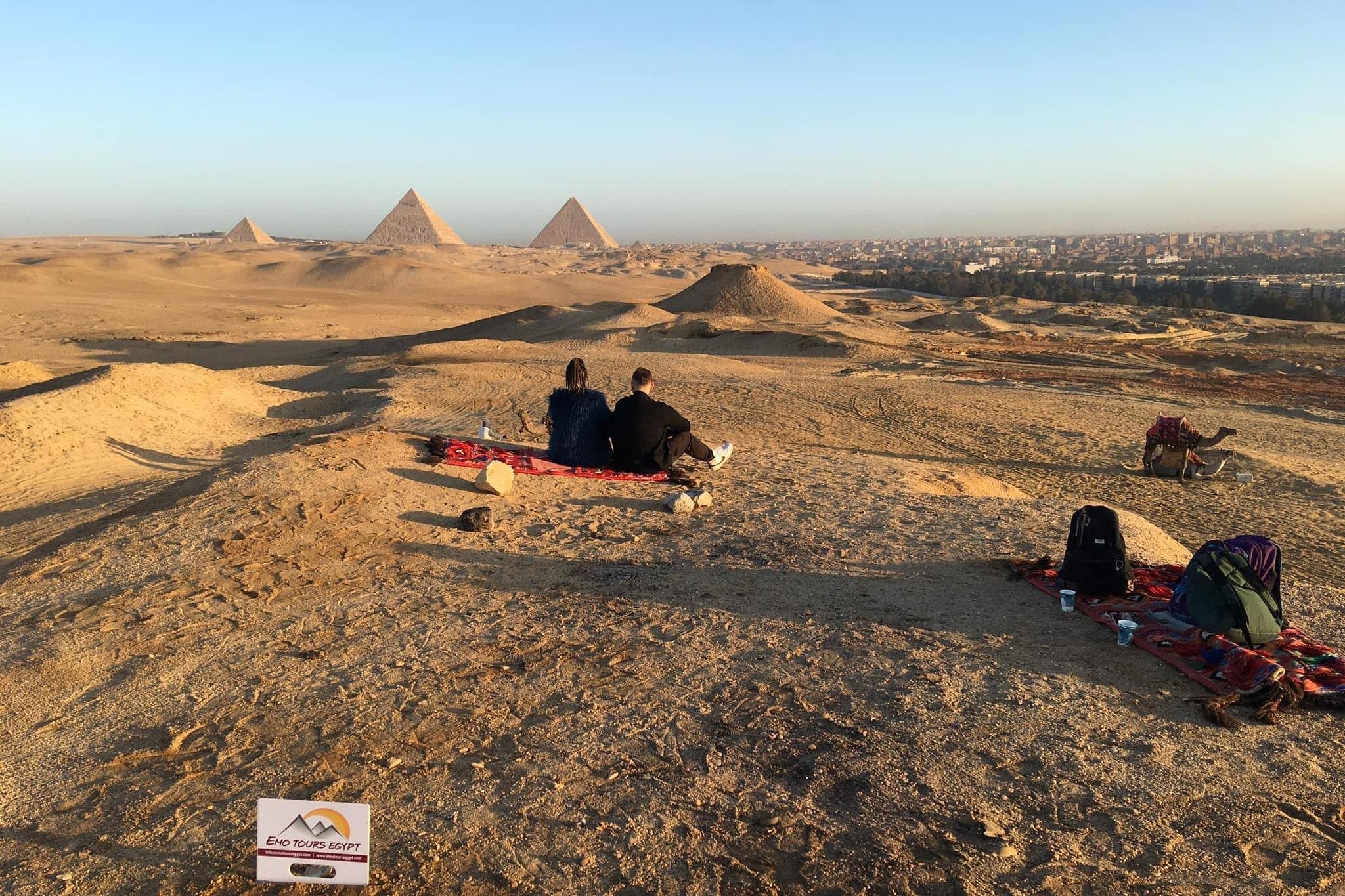 Desert Safari Tour Around At Giza Pyramid During Sunset With Barbecue At Desert