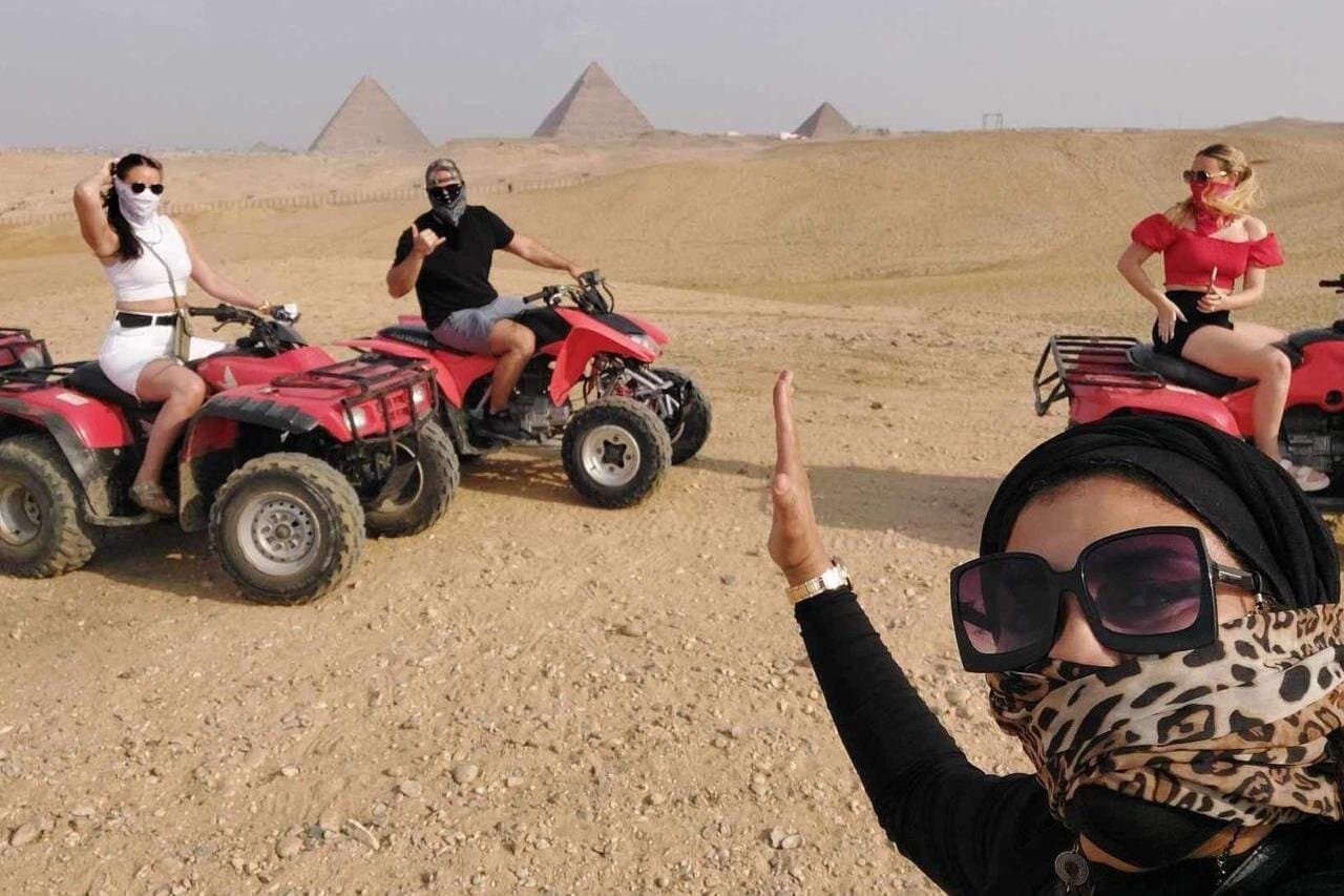 Atv Quad Bike Ride At Giza Pyramids