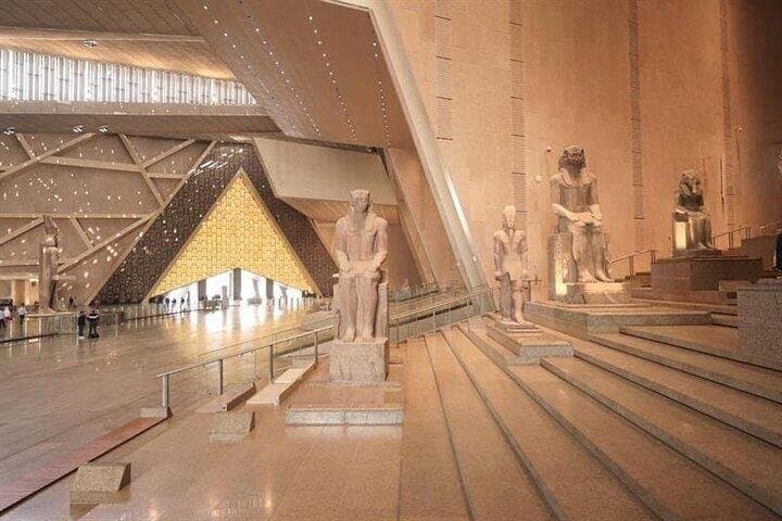 Grand Egyptian Museum Grand staircase New Galleries and Lunch