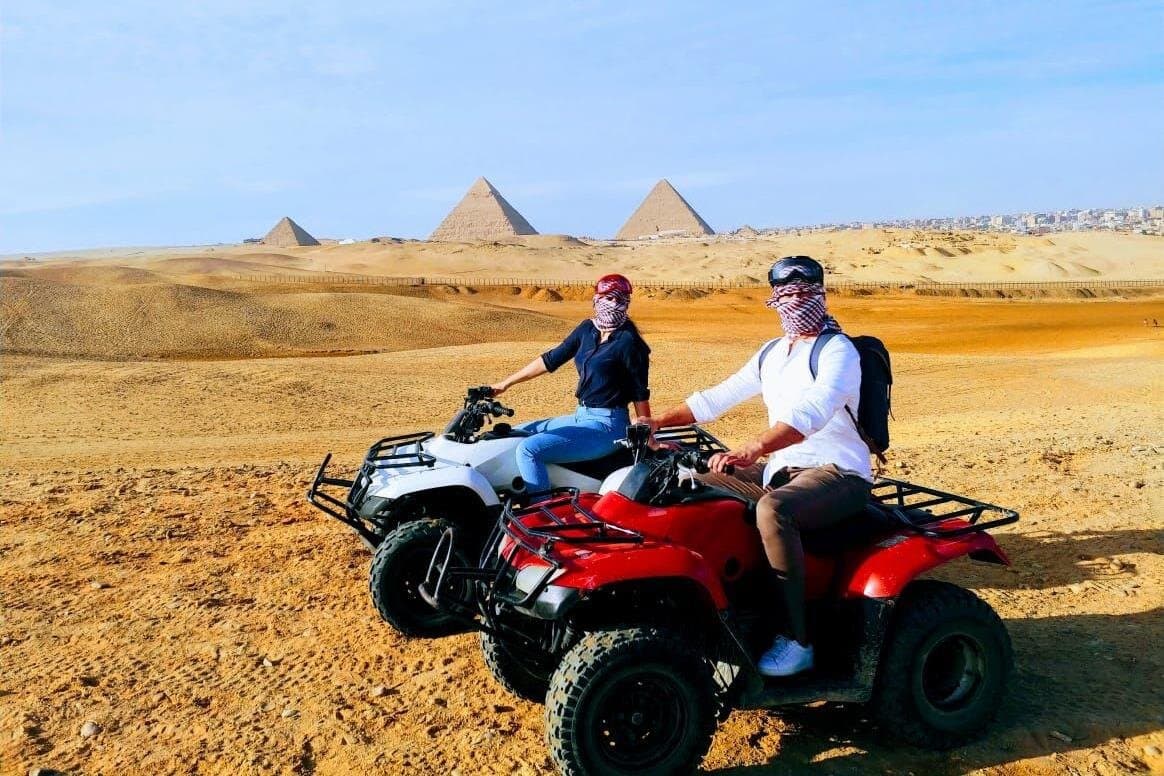 Private quad bike ATV around Giza Sahara for 60 minutes
