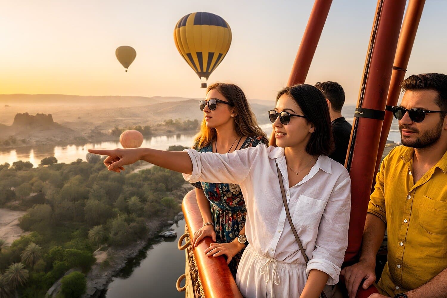 Private Hot Air Balloon Ride in Luxor with Hotel Pickup