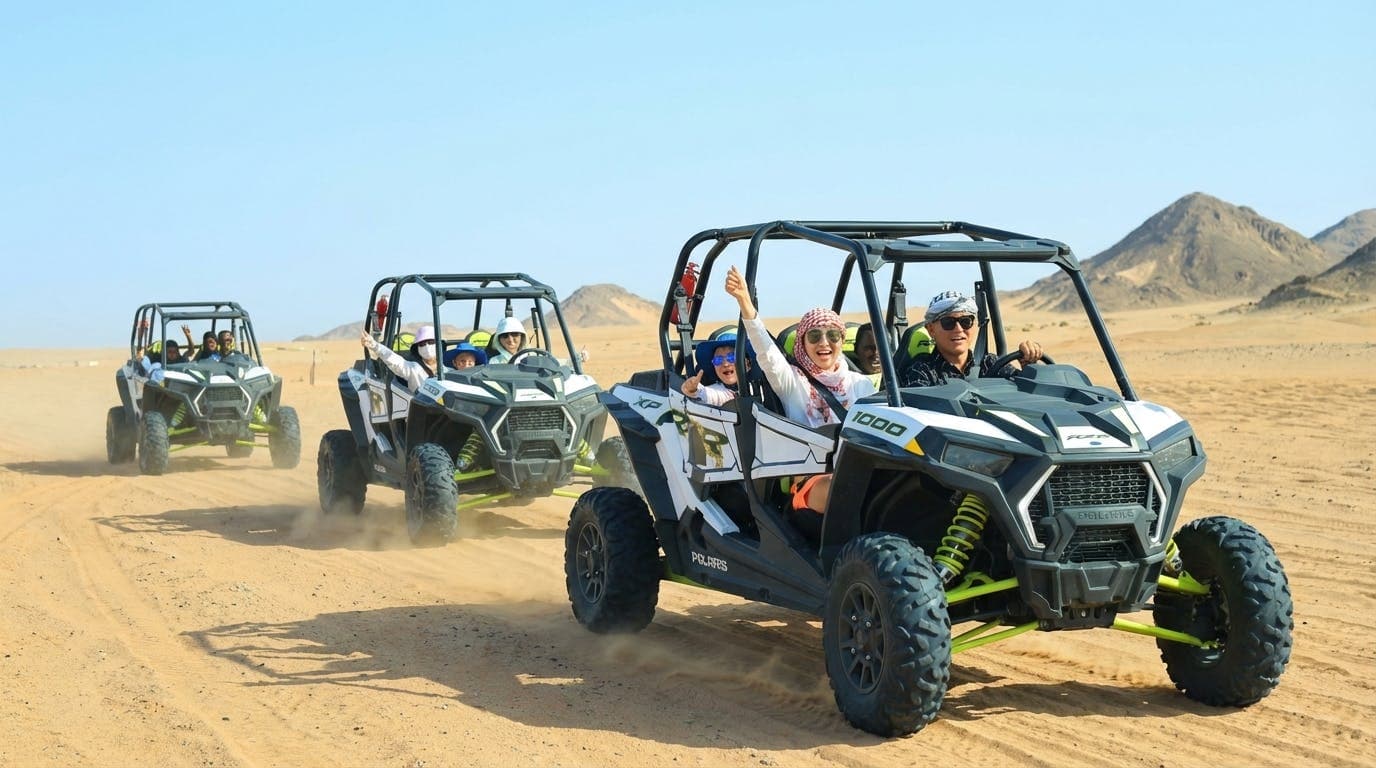 Dune buggy morning experience in the Sahara of Hurghada