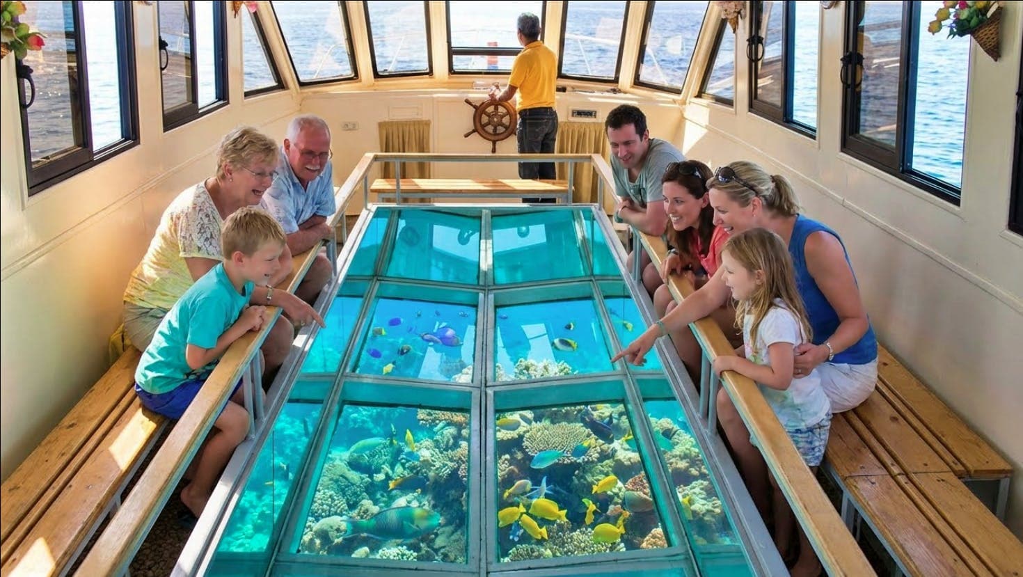 Glass-bottom boat tour from Sharm El Sheikh