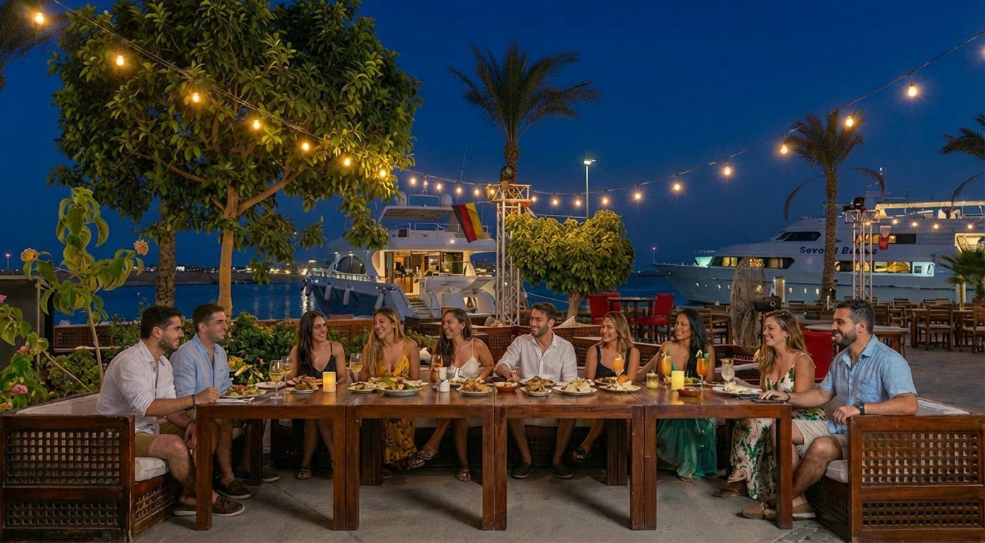 Port Ghalib tour by night with dinner from Marsa Alam and Quseir