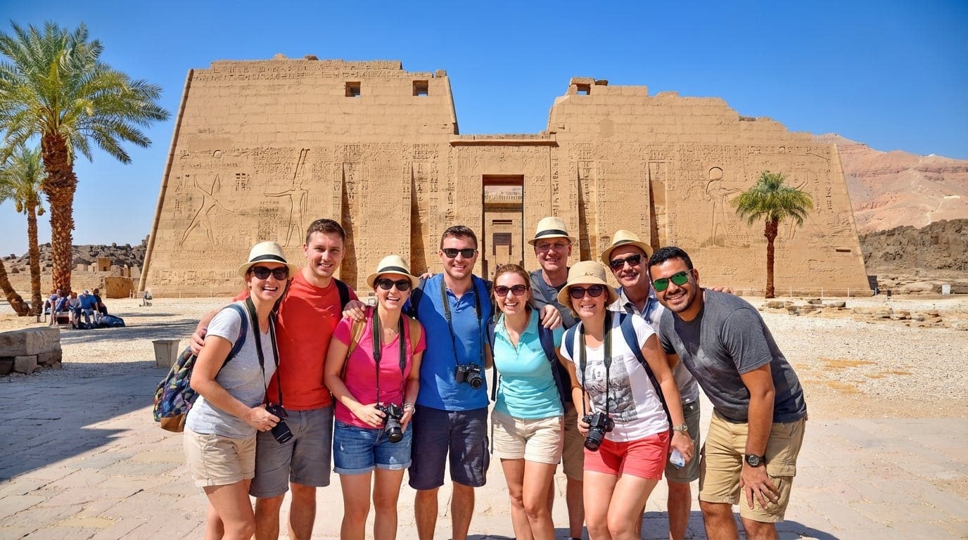 Kings Valley, Nobles, Felucca, Luxor and Habu Temples from Marsa Alam