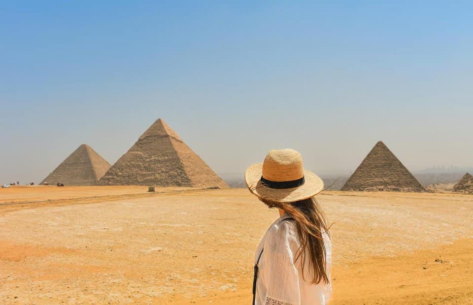 From Sharm to Cairo : Giza Pyramids & Grand Museum Day Tour