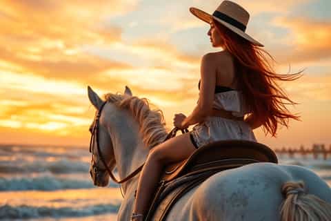 Marsa Alam: Sunset Horseback with Dinner, Show & Stargazing