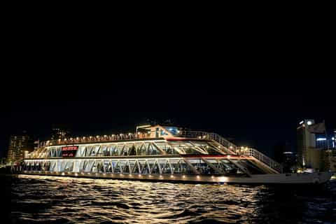 Cairo: Nile Royal Topaz Night Dinner Cruise with Show