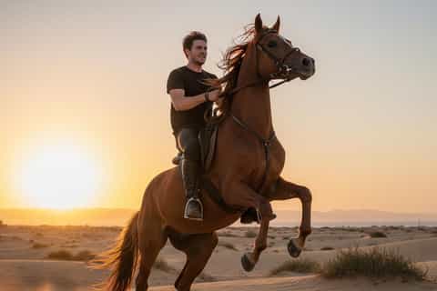 Hurghada: Arabian Desert and Sea Horseback Adventure