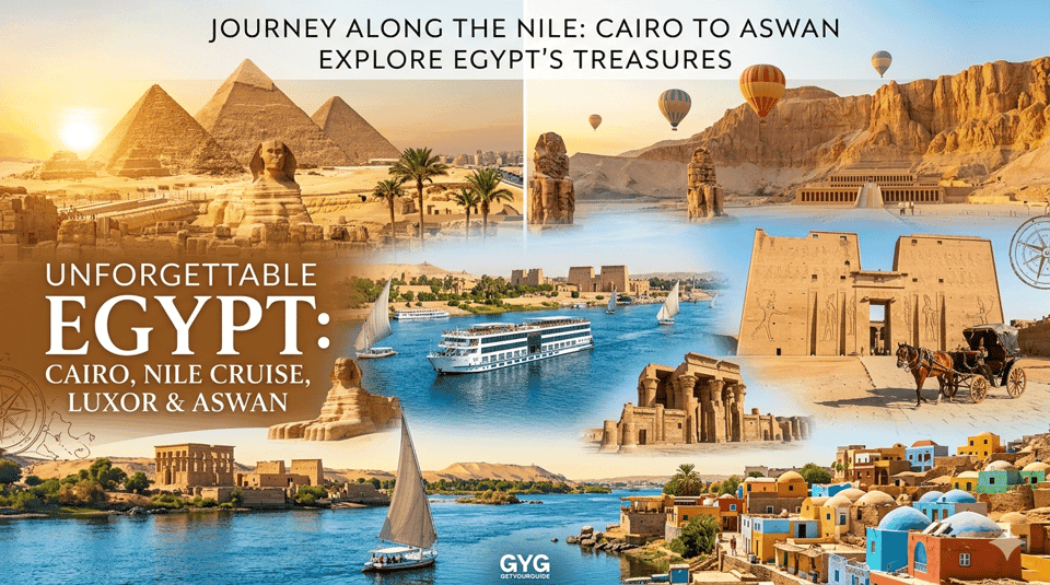 9-Day Egypt Tour: Cairo Pyramids, Luxor, Aswan & Nile Cruise