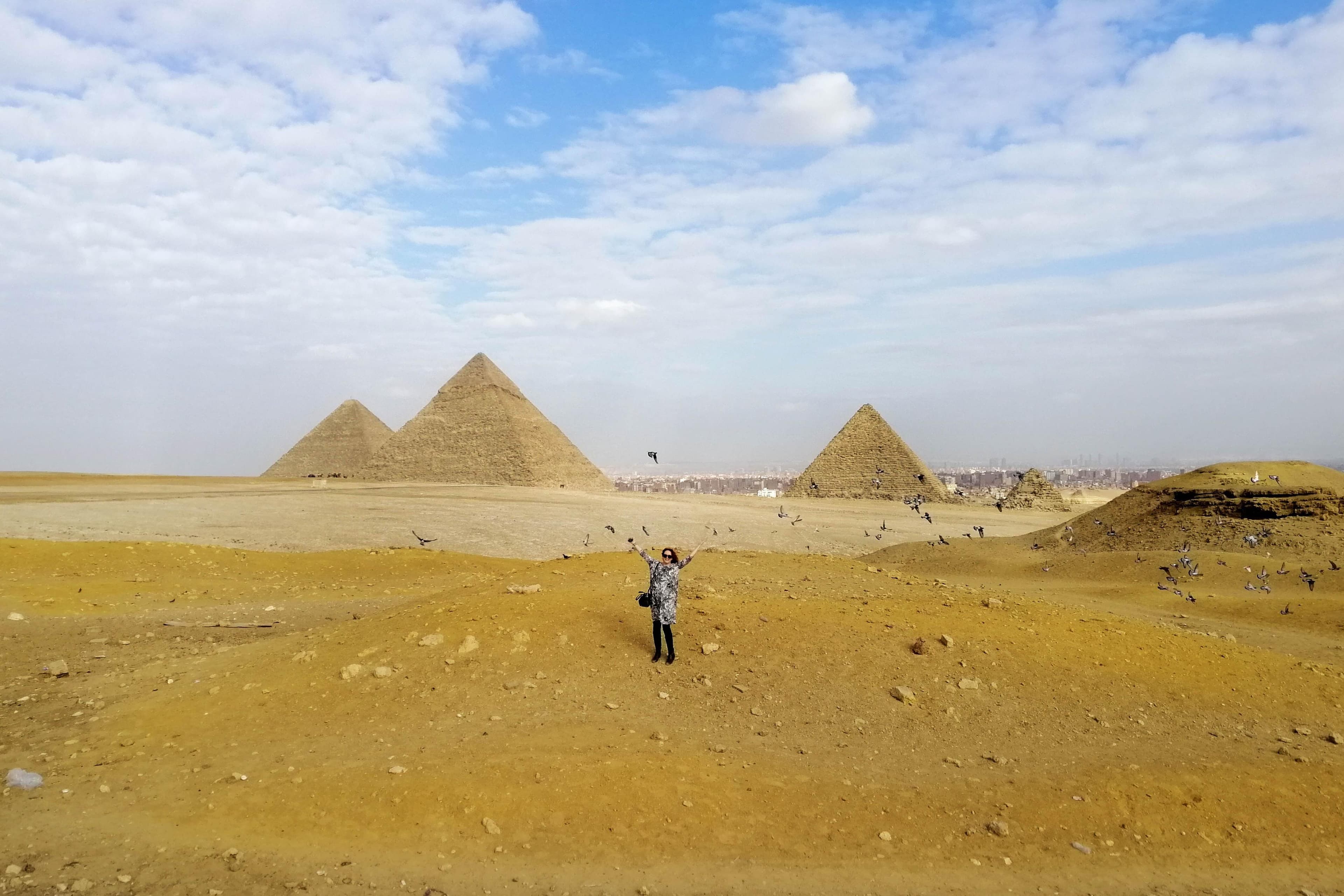 Pyramids of Giza, the Sphinx, the Egyptian Museum.