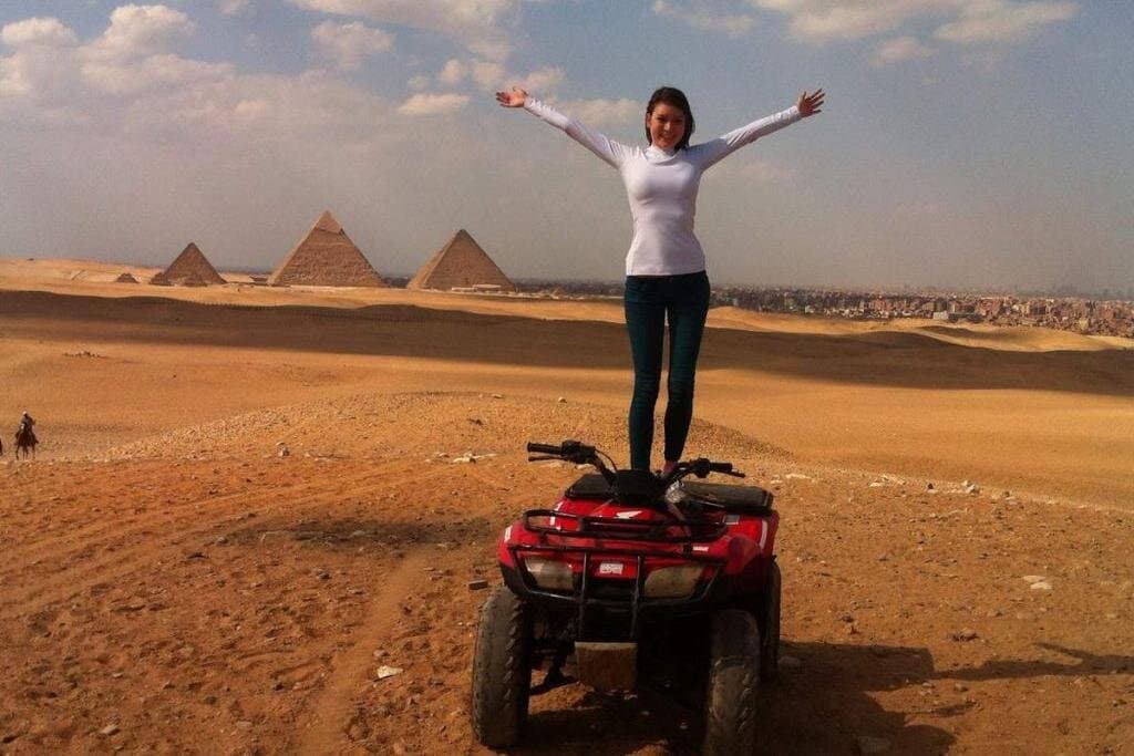 Giza pyramids and Sphinx Tour & Desert Safari by Quad Bike Around Pyramids