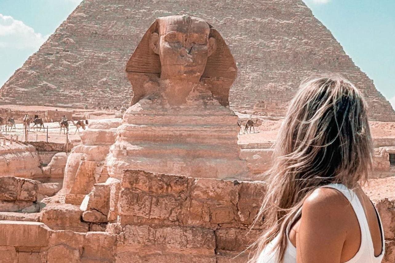 VIP Great Pyramid Tour From Inside & Sphinx & Camel Tour.