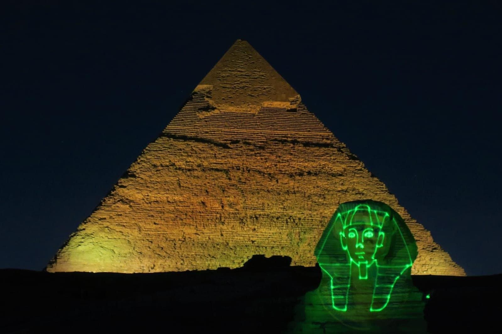 Giza Pyramids Sound and Light Show with Private Transport