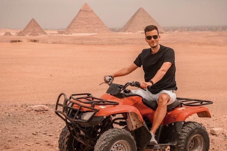 1 Hour ATV Quad Bike Private Tour around Giza Pyramids