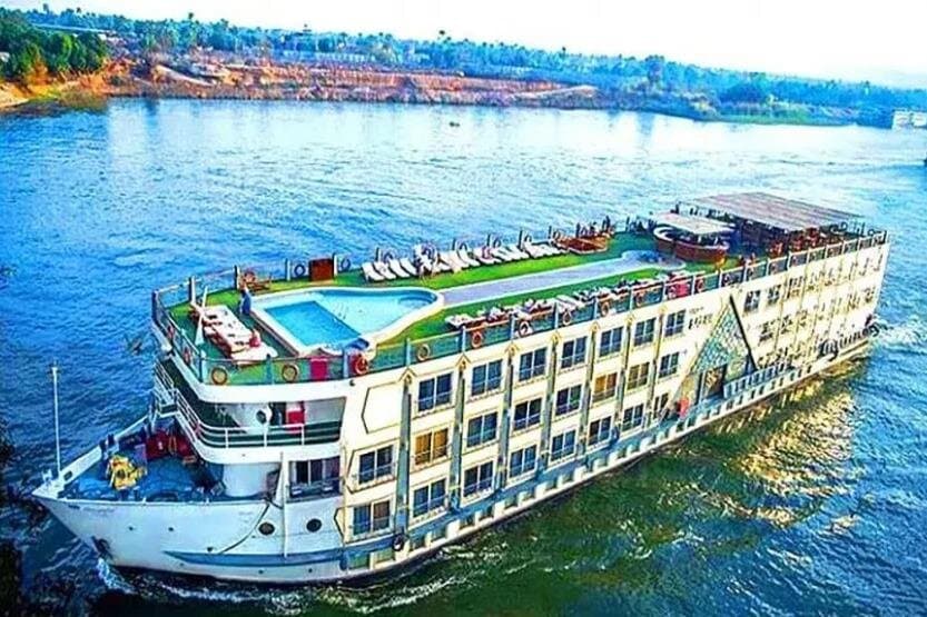 4-Days Nile Cruise sails Aswan to Luxor &Abu Simbel. Balloon tour