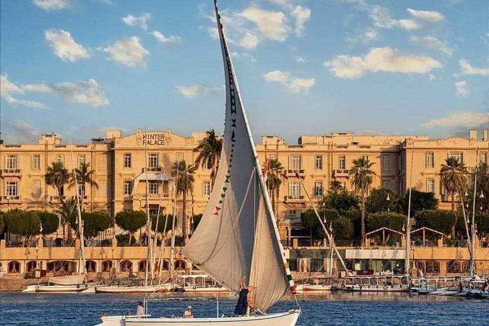 Amazing Sunset sailing by Felucca in Luxor