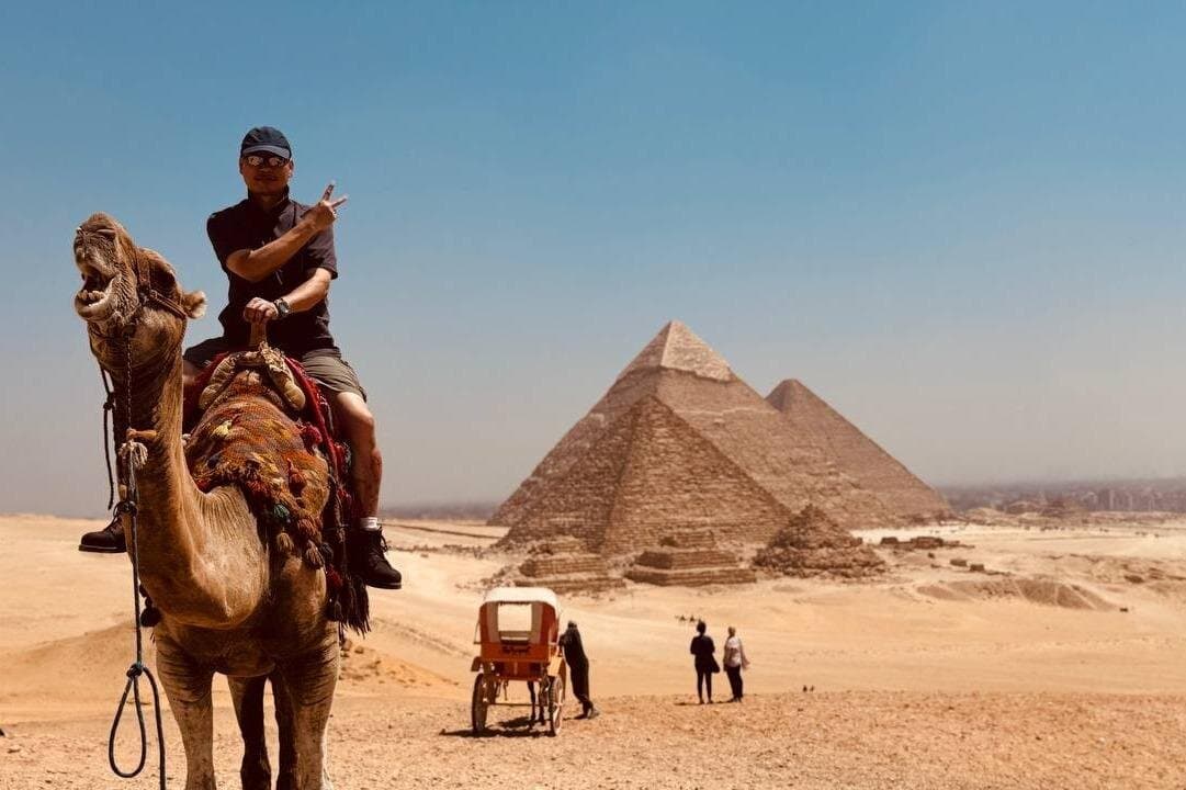 Giza Wonders Pyramids, Sphinx, and Desert Camel Ride