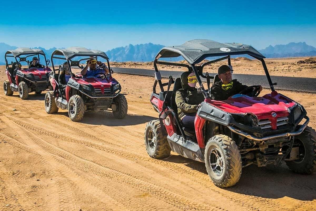 Spider Car Buggy Desert Adventure with Camel Ride from Marsa Alam