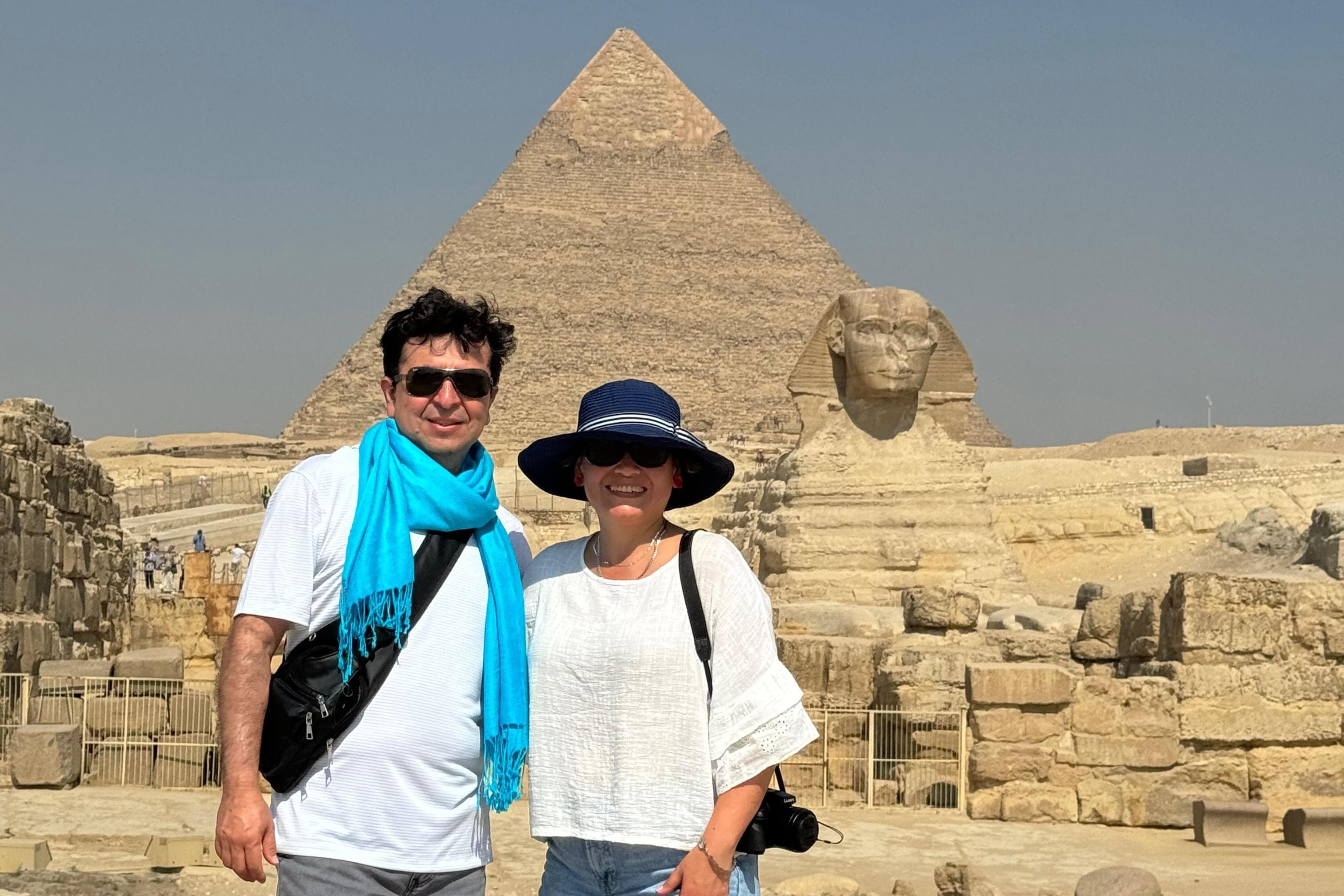 Best Day Tour Giza Pyramids Sphinx Memphis & Saqqara & Camel