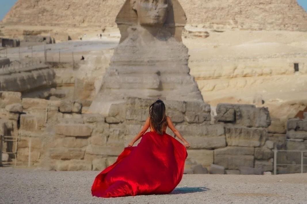Pyramids Tour and Flying Dress Photoshoot in Egypt