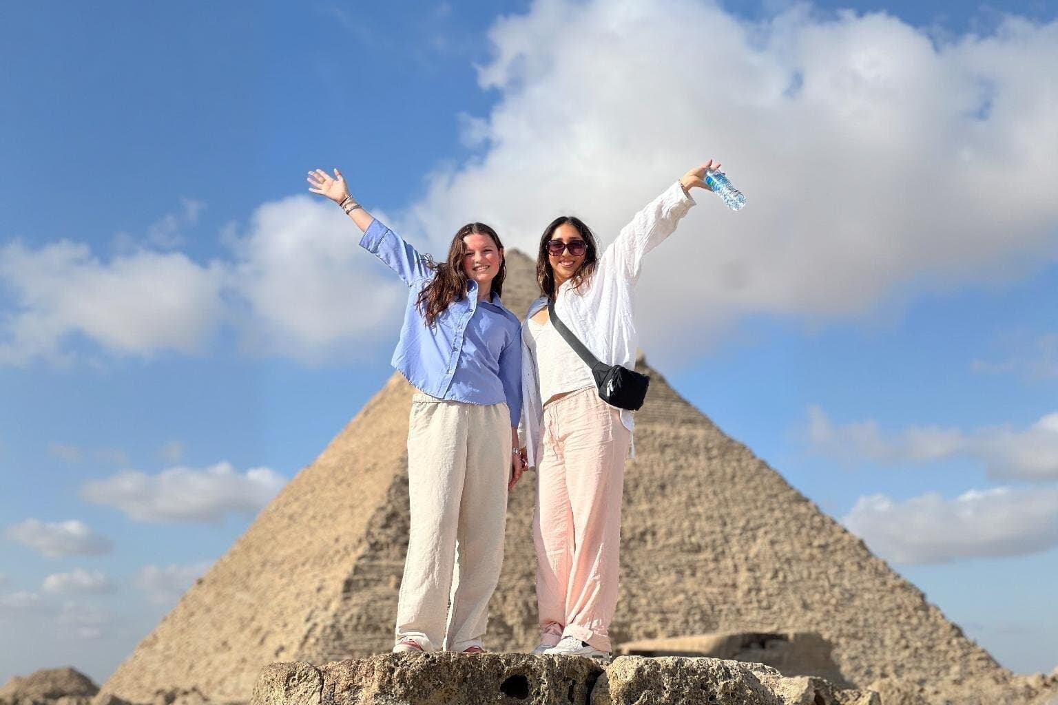 From Alexandria Port: Giza Pyramids, Shopping tour & ATV & Camel