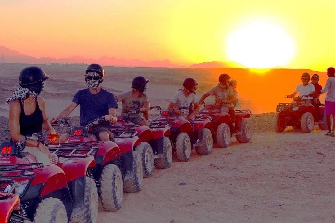 Super Safari (ATV Quad, Buggie , Jeep , Bedouin village , Party) from Hurghada