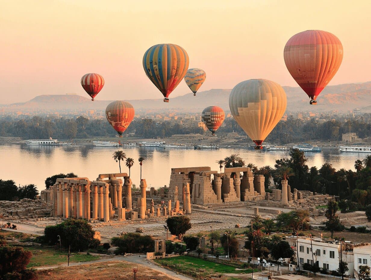Hot Air Balloon and Half Day West Bank Tour of Luxor