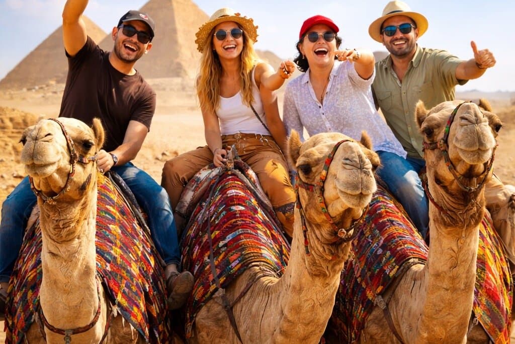 All inclusive -Tour Giza pyramids, Sphinx, Egyptian Museum,Camel Ride, Bazaar