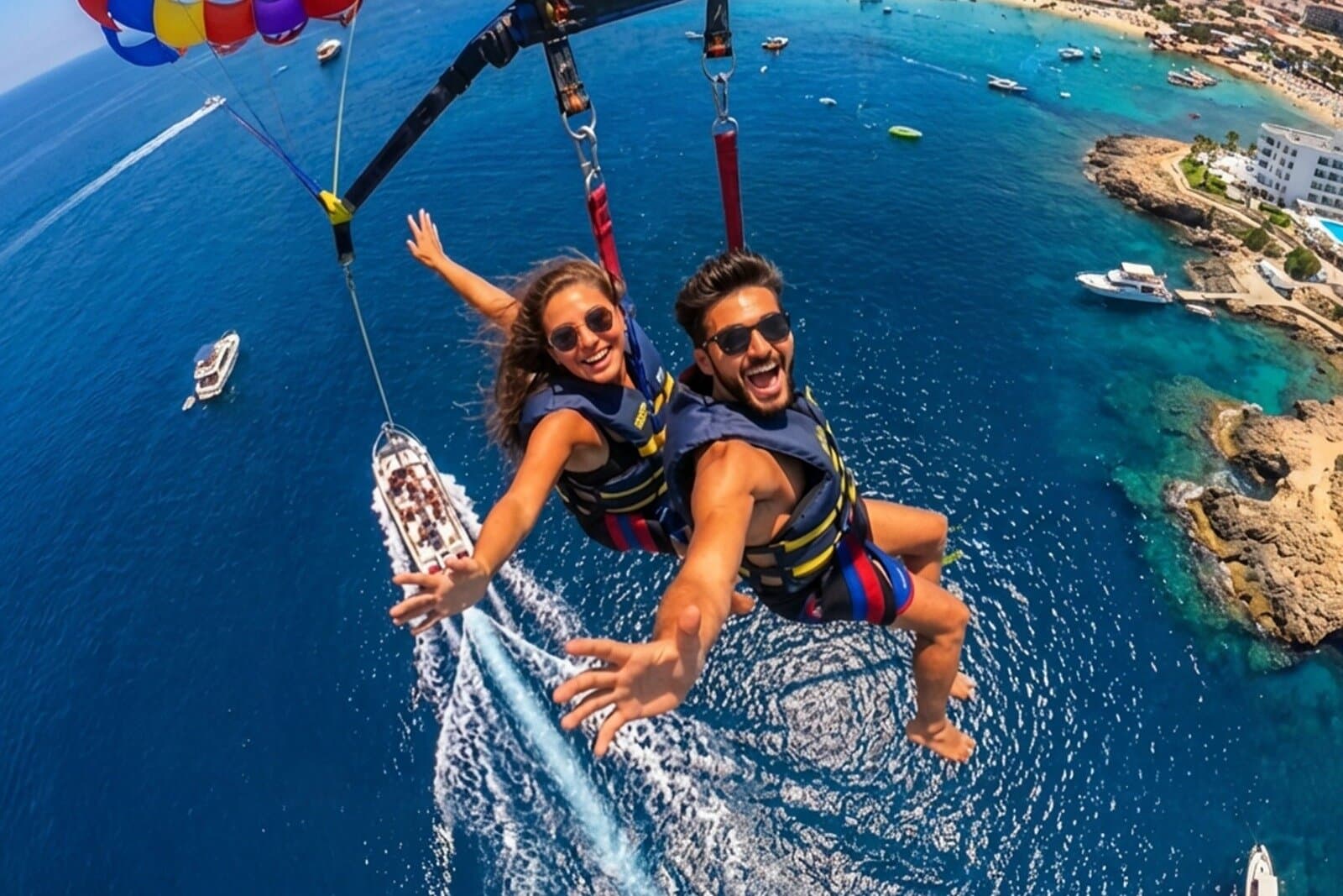 Parasailing Sharm El Sheikh adventure with Private pickup/dropoff