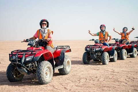 Hurghada Desert Safari: Quad, Buggy&Camel Ride with Dinner & Show